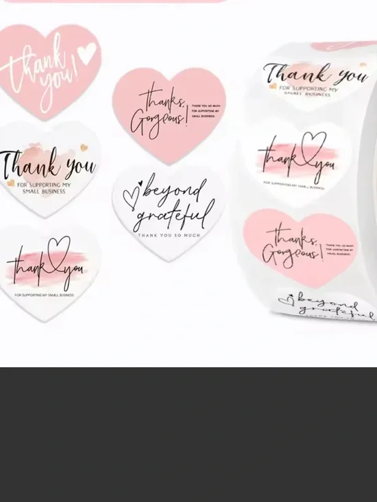 ❤️❤️❤️Thank You ❤️Stickers - Picture 1 of 3
